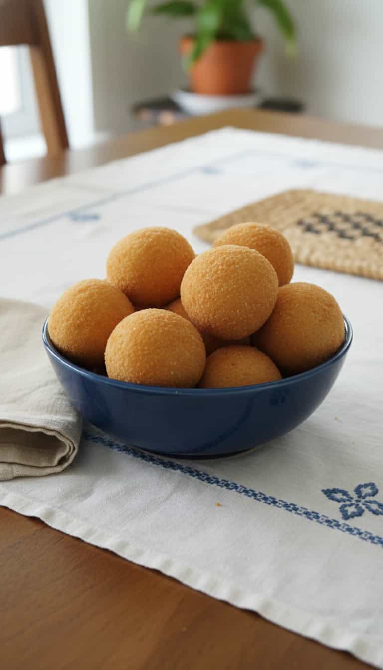 Foto deliciosa de Bolinha de Queijo Cremosa pronta para servir - Salgadinhos