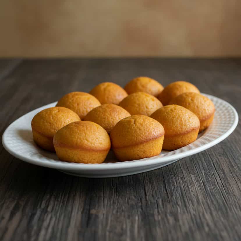Foto deliciosa de Bolinhas de Milho com Queijo pronta para servir - Salgadinhos