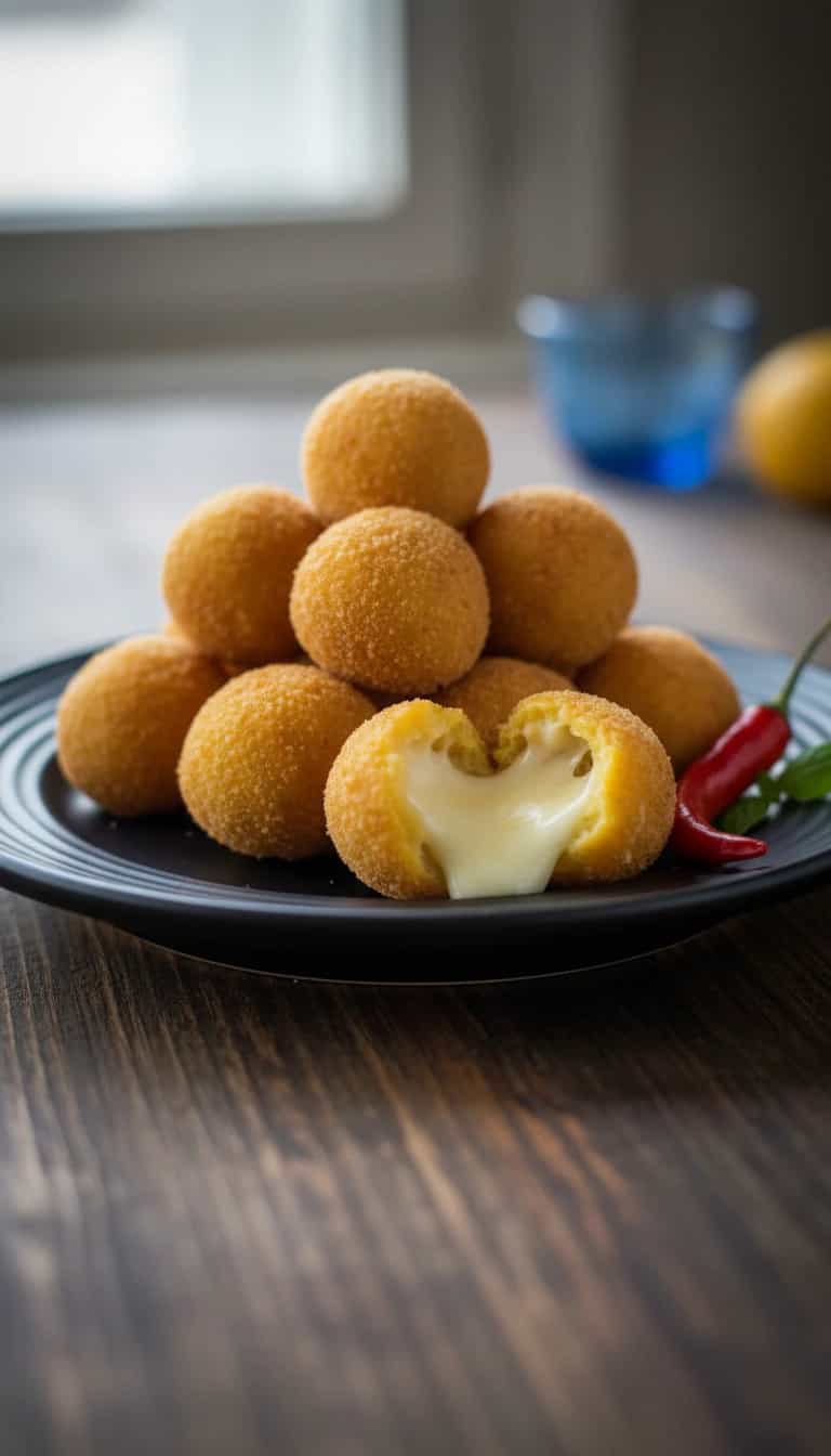 Bolinhas de Milho Verde Recheadas