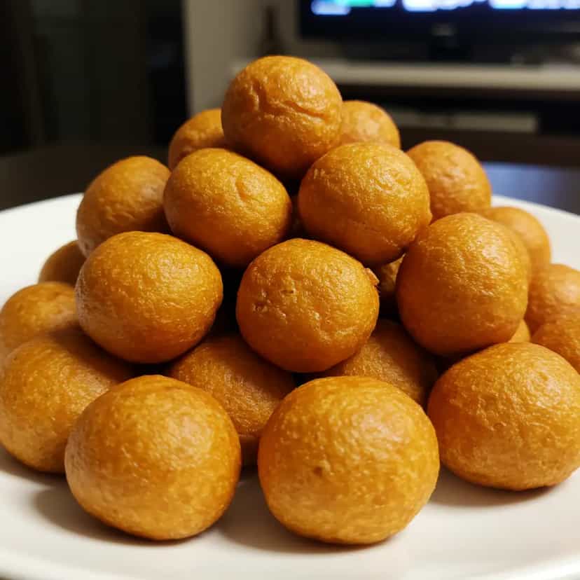 Foto deliciosa de Bolinhas de Queijo pronta para servir - Salgadinhos