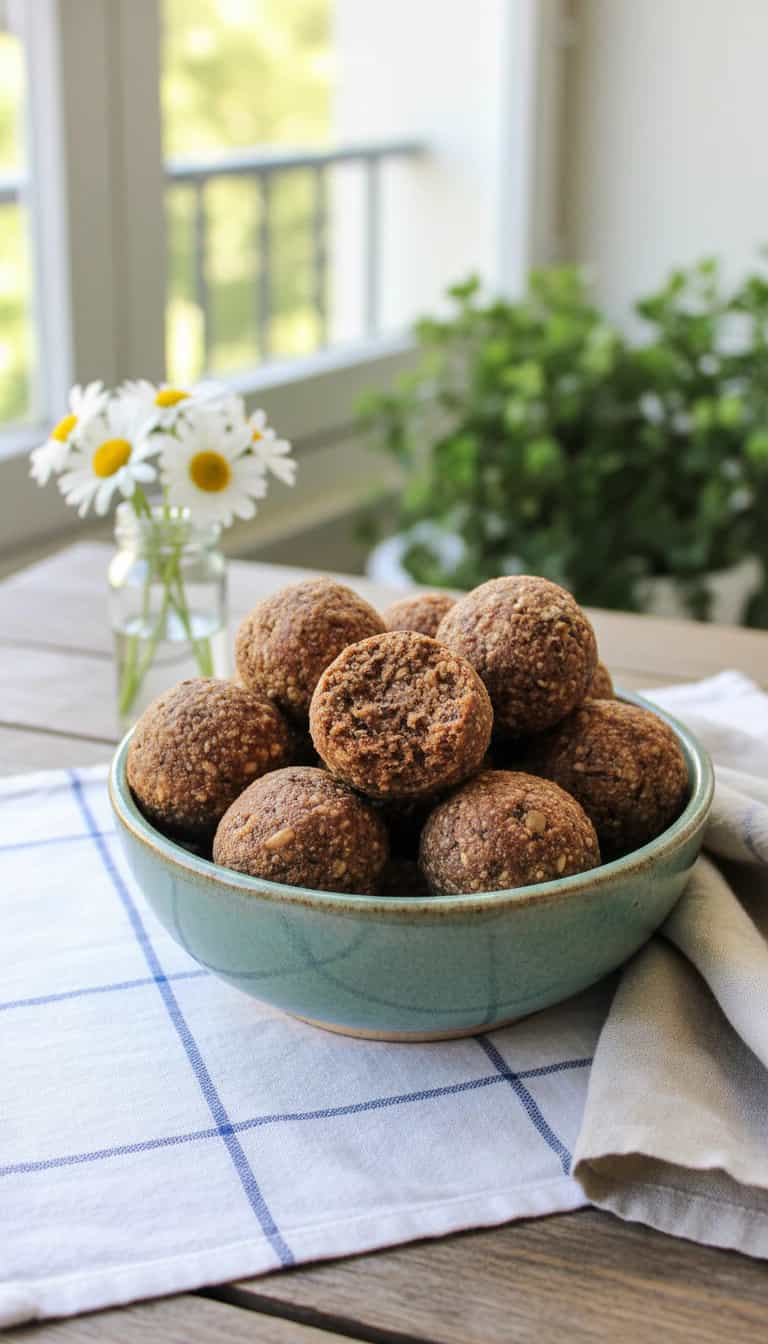 Foto deliciosa de Bolinhas Salgadas Veganas pronta para servir - Salgadinhos