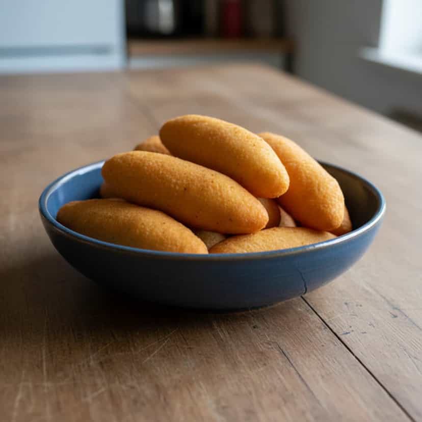 Foto deliciosa de Bolinho Caipira pronta para servir - Salgadinhos