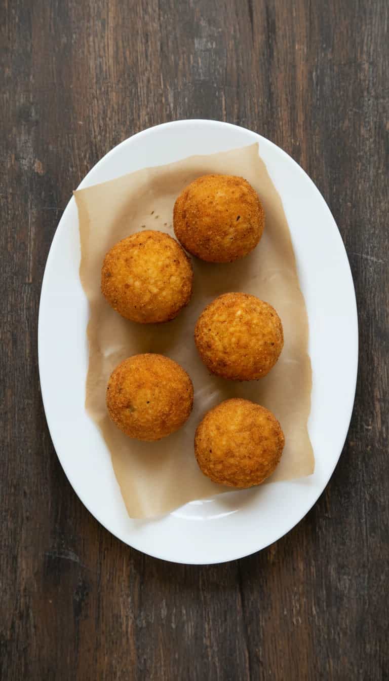 Foto deliciosa de Bolinho de Arroz pronta para servir - Salgadinhos