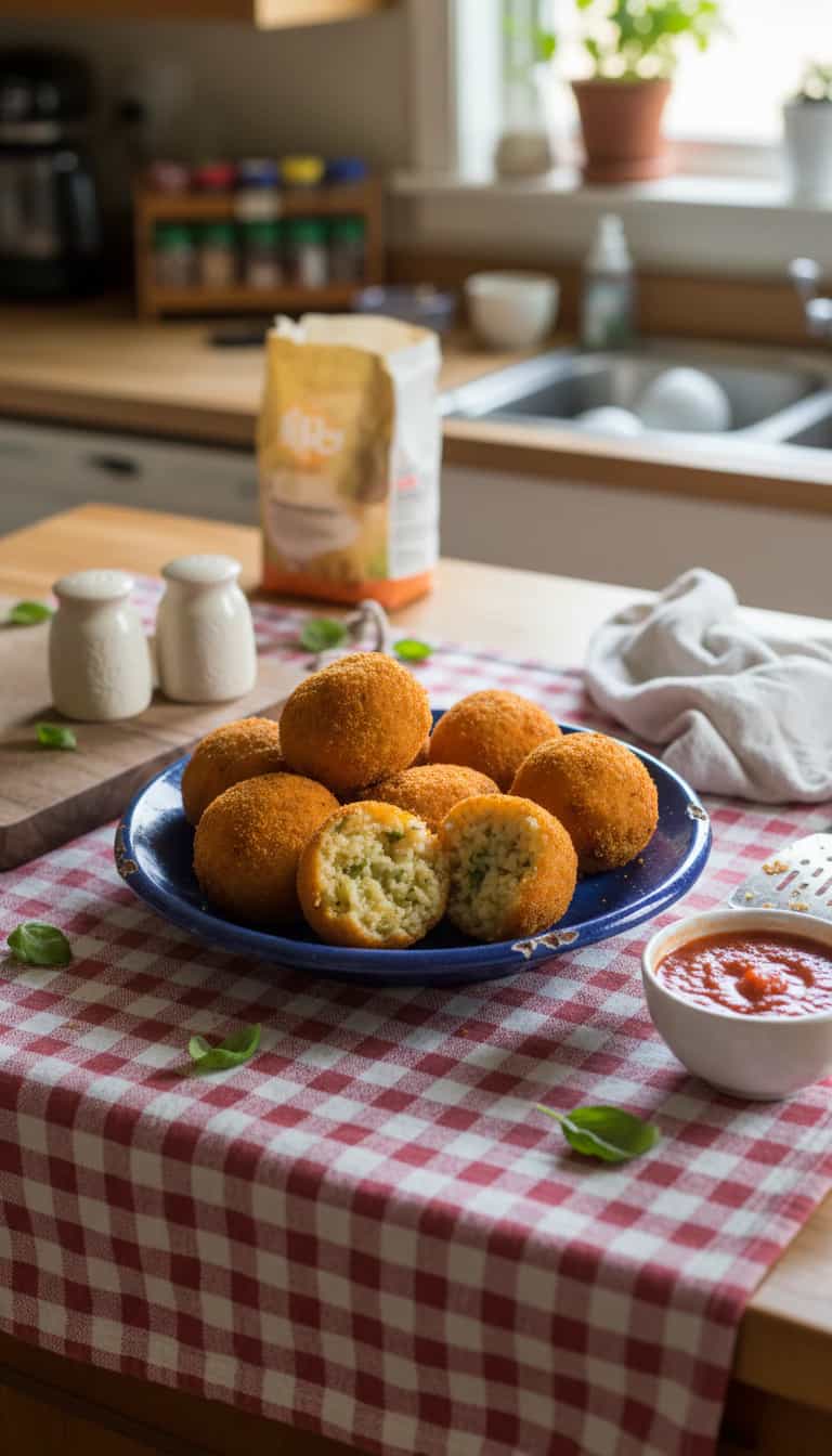 Bolinho de Arroz com Salsinha