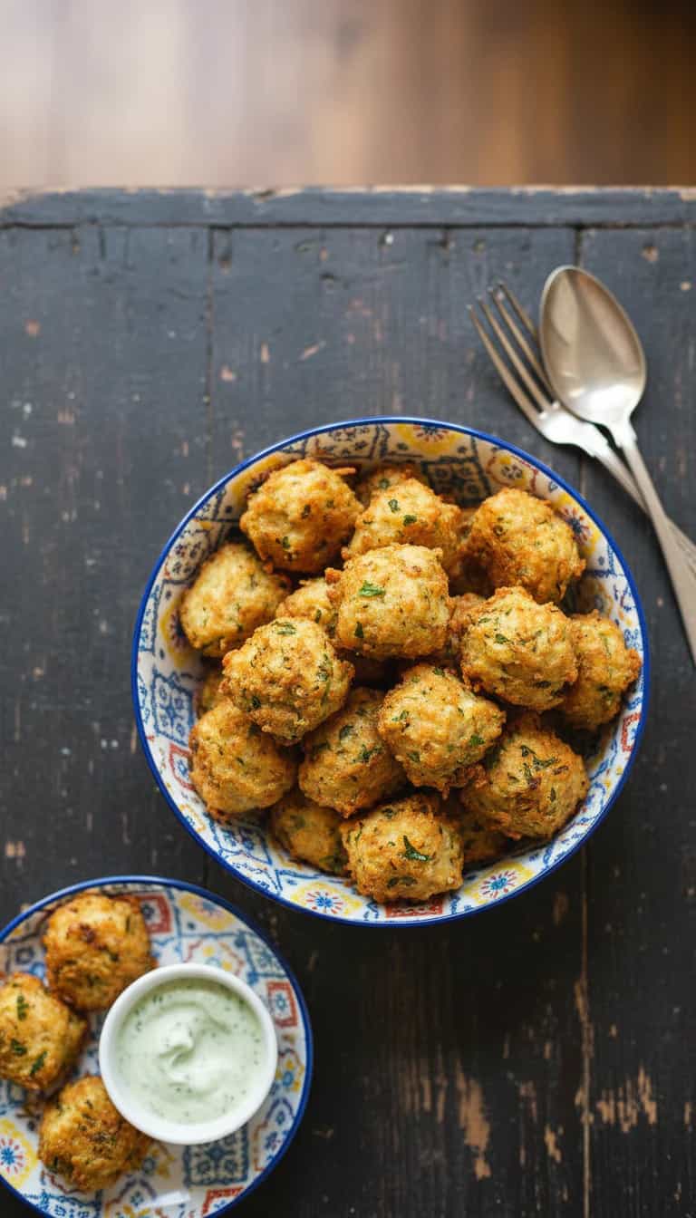 Foto deliciosa de Bolinho de Arroz com Tomate pronta para servir - Salgadinhos