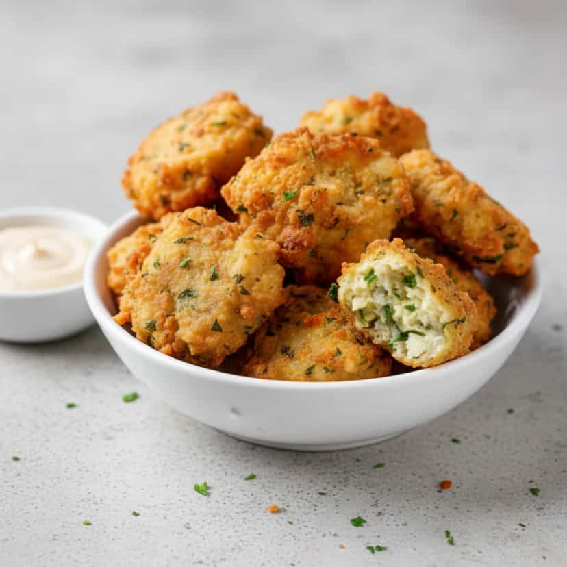 Foto deliciosa de Bolinho de arroz fácil pronta para servir - Salgadinhos