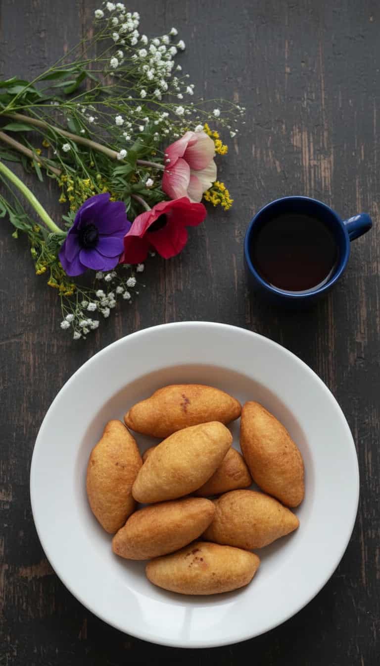 Foto deliciosa de Bolinho de Bacalhau pronta para servir - Salgadinhos