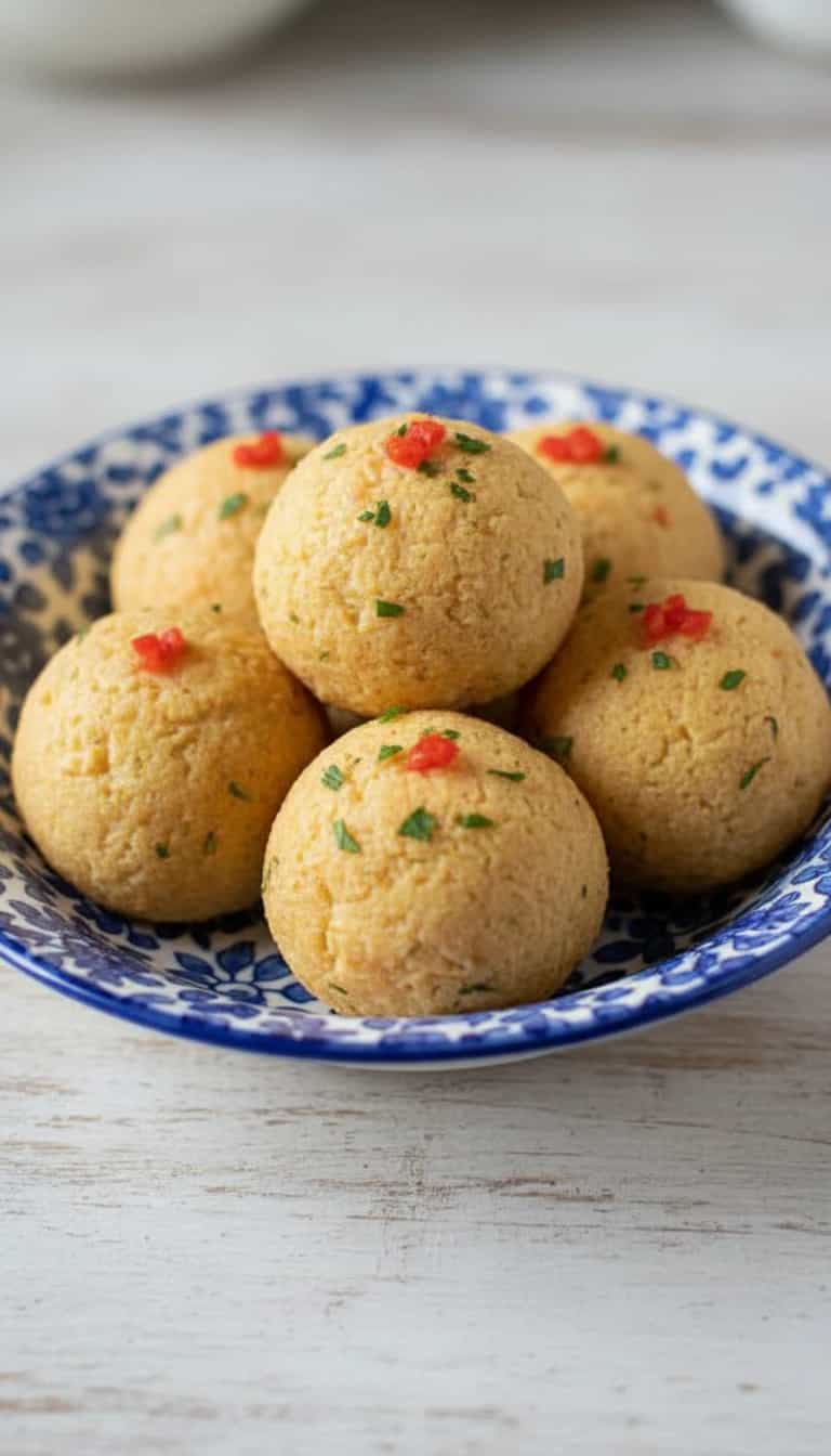 Foto deliciosa de Bolinho de Bacalhau pronta para servir - Salgadinhos