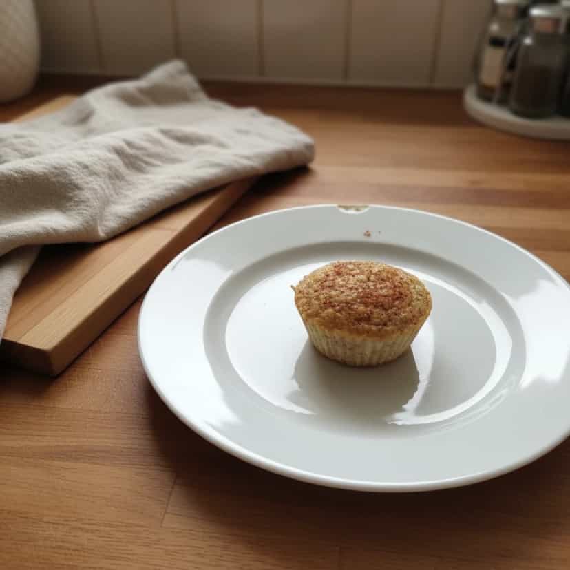 Foto deliciosa de Bolinho de Banana com Aveia pronta para servir - Snacks Assados