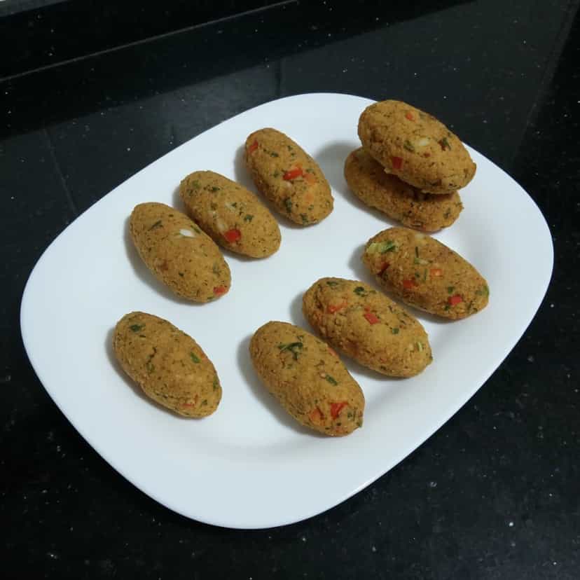 Foto deliciosa de Bolinho de Cereais pronta para servir - Snacks Assados