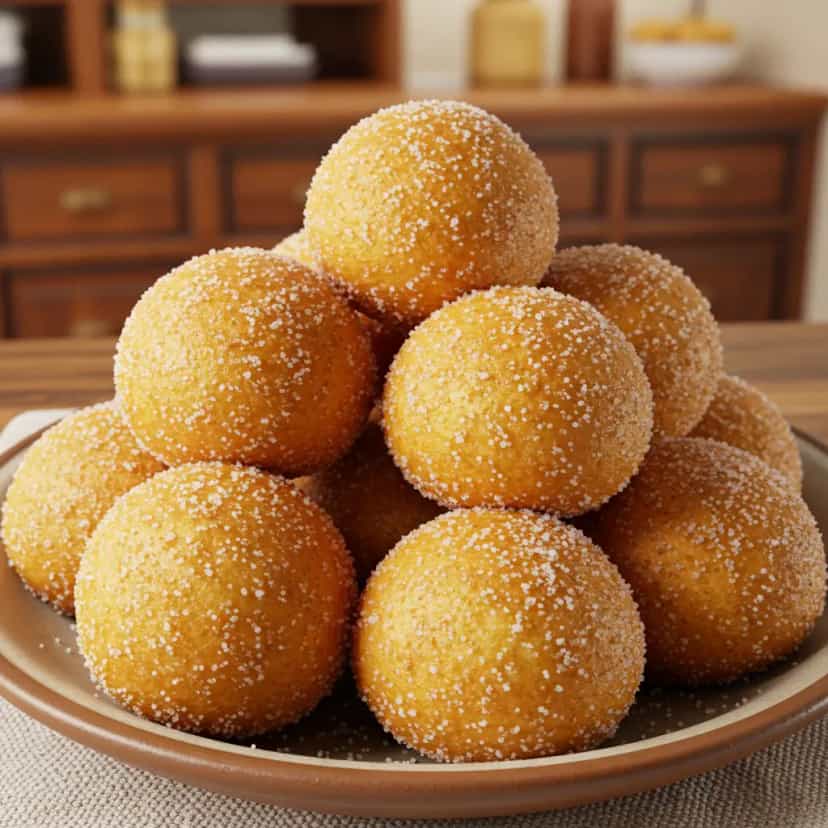 Foto deliciosa de Bolinho de Chuva pronta para servir - Outras Receitas