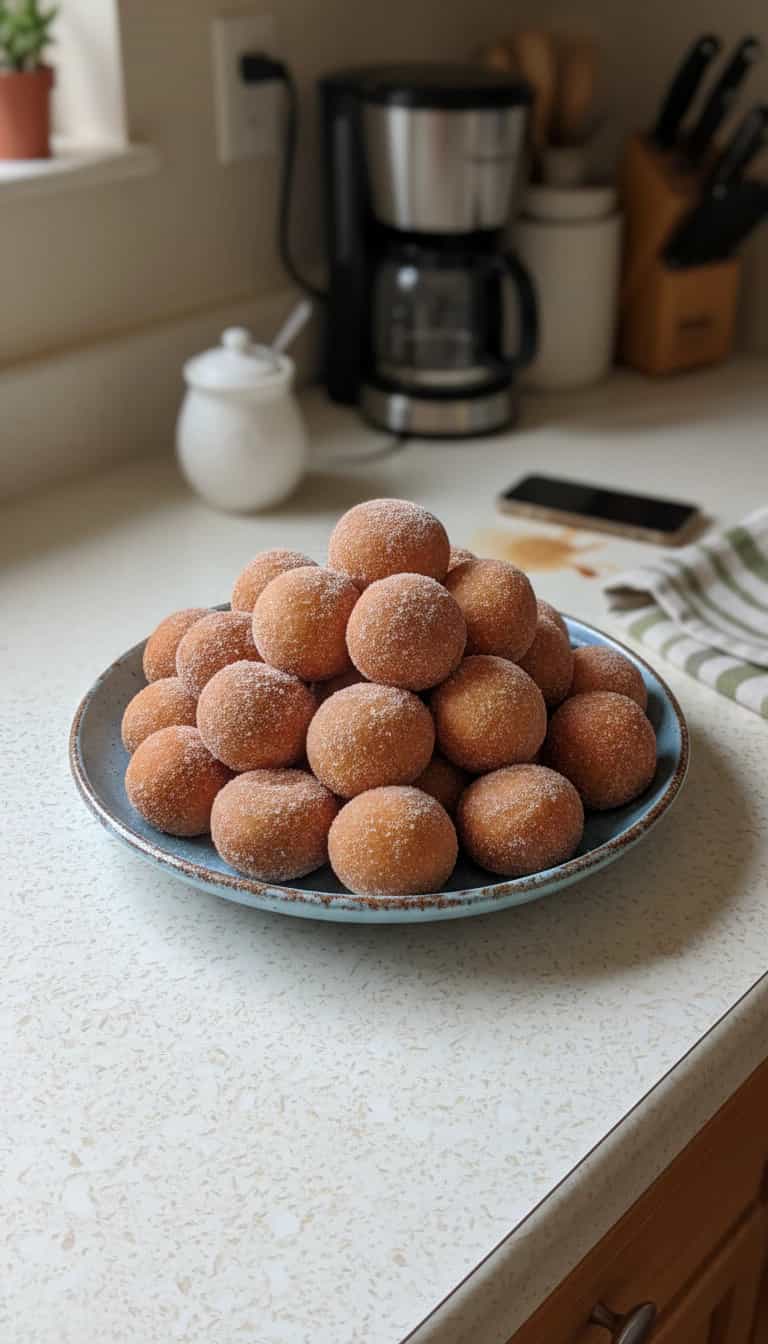 Foto deliciosa de Bolinho de chuva pronta para servir - Outras Receitas