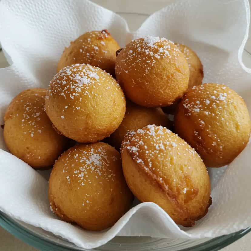 Foto deliciosa de Bolinho de Chuva pronta para servir - Lanches de Padaria