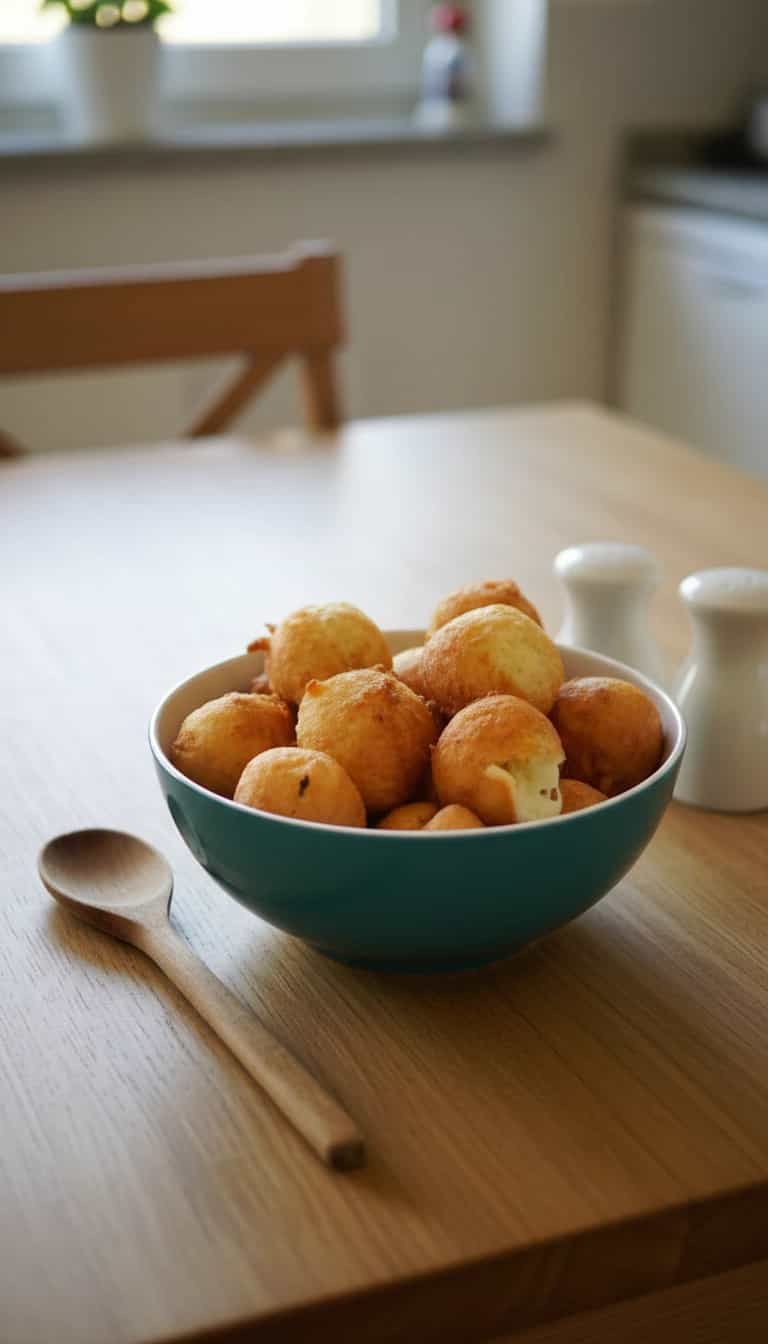 Foto deliciosa de Bolinho de Chuva pronta para servir - Snacks Assados