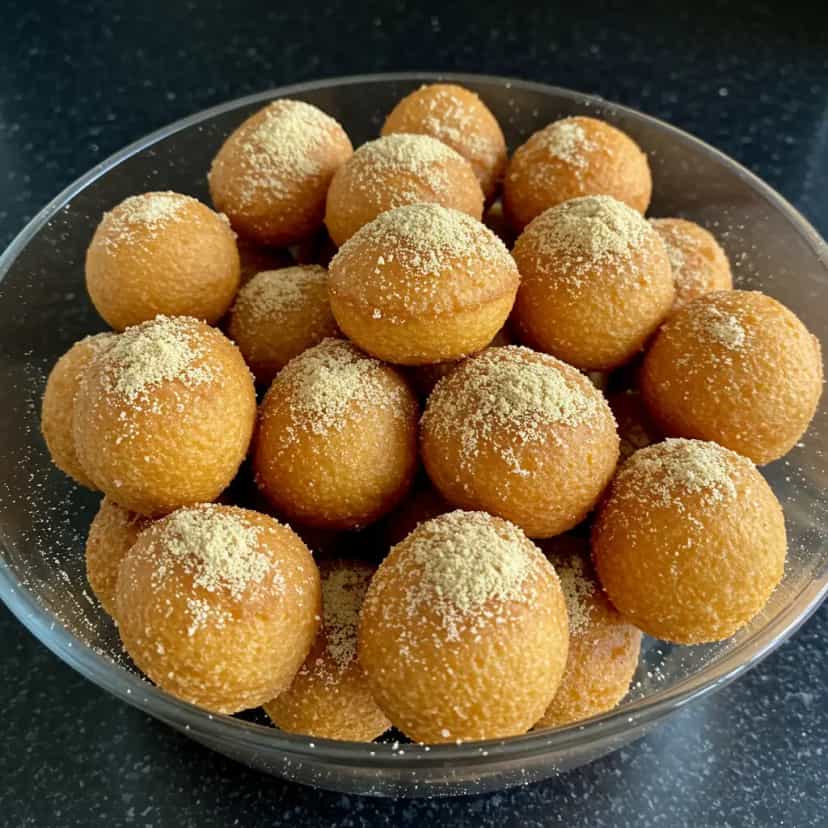 Foto deliciosa de Bolinho de Chuva pronta para servir - Lanches de Padaria