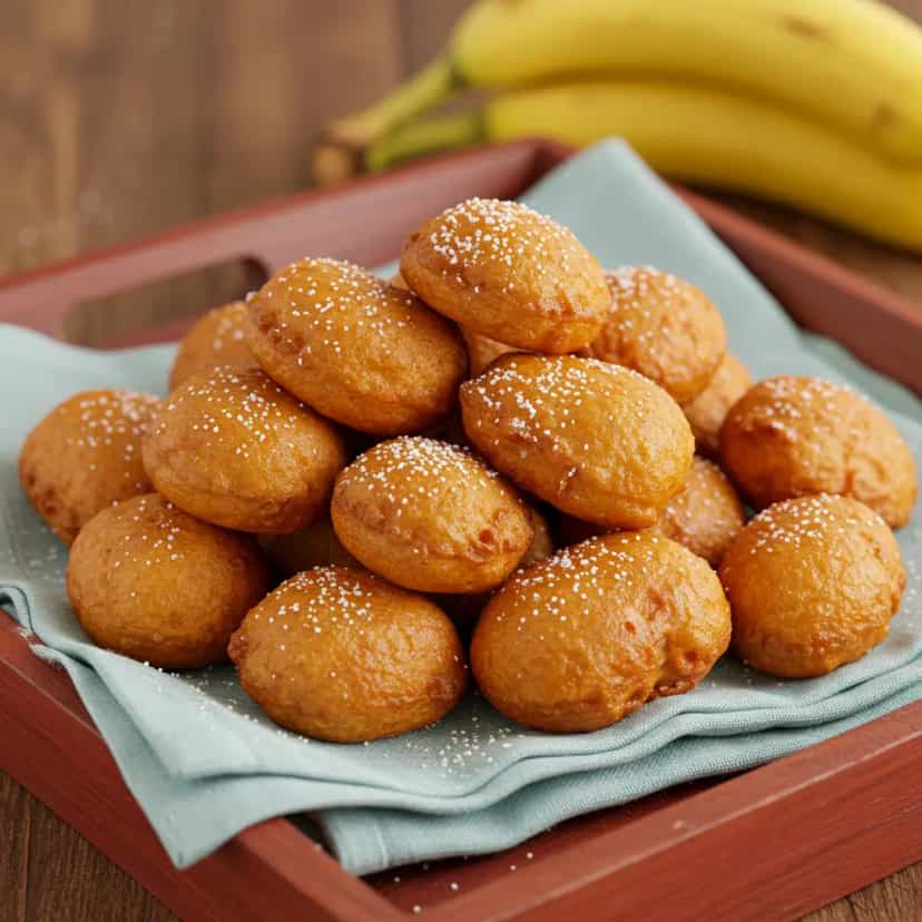 Foto deliciosa de Bolinho de Chuva Tradicional pronta para servir - Snacks Assados