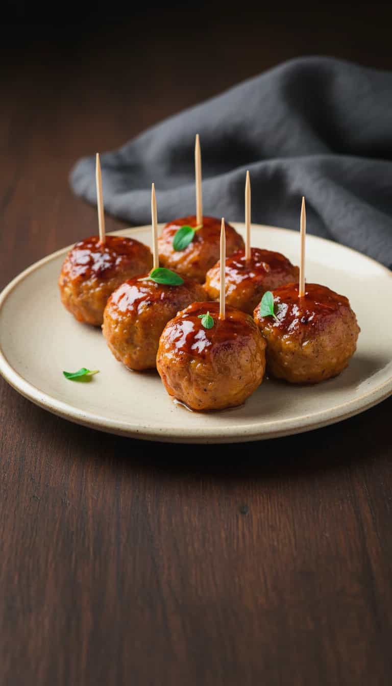 Foto deliciosa de Bolinho de Costela com Molho Barbecue pronta para servir - Salgadinhos