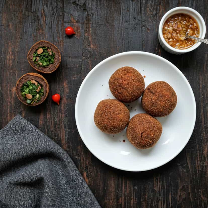 Foto deliciosa de Bolinho de Feijoada pronta para servir - Salgadinhos