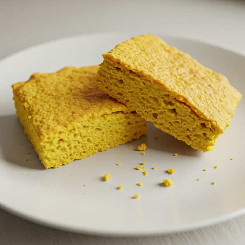 Foto deliciosa de Bolinho de Fubá na Frigideira pronta para servir - Outras Receitas