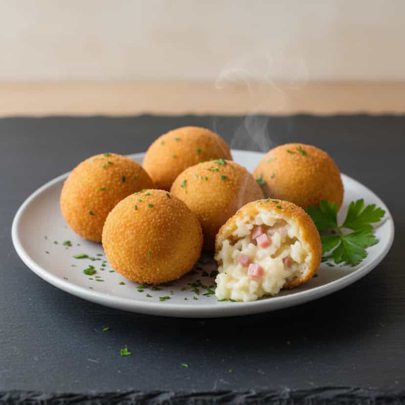 Foto deliciosa de Bolinho de Macarrão Instantâneo pronta para servir - Salgadinhos