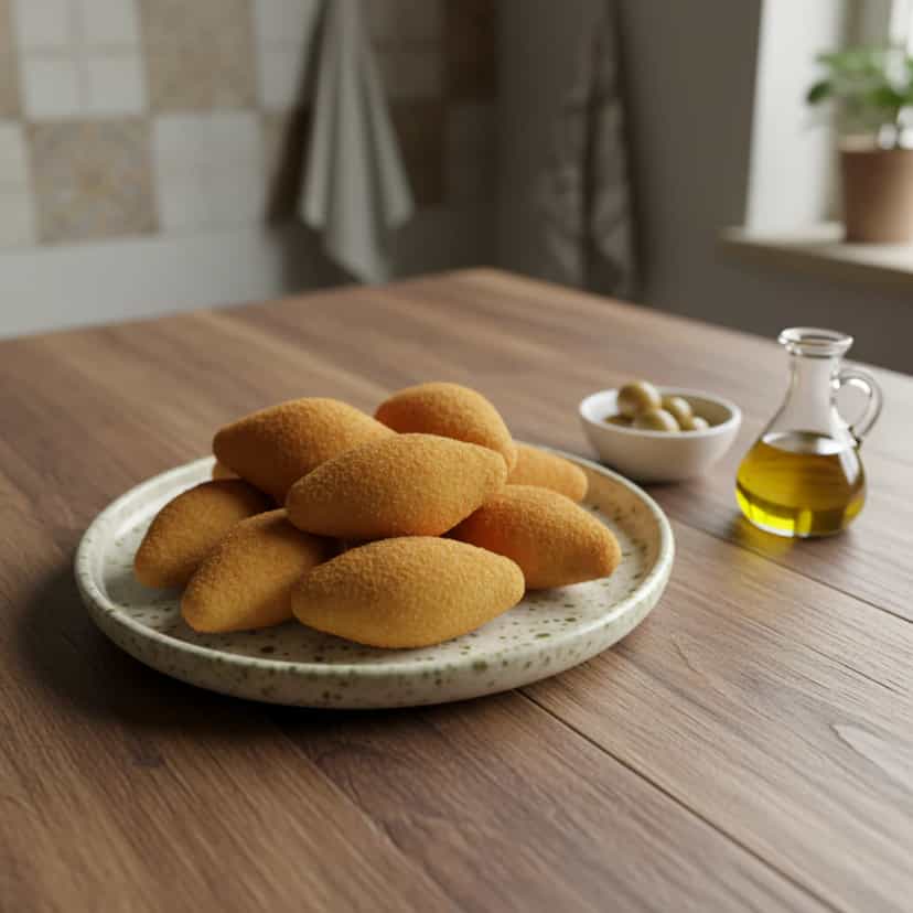 Foto deliciosa de Bolinho de mandioca com carne seca pronta para servir - Salgadinhos