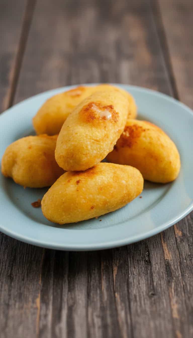 Foto deliciosa de Bolinho de Mandioca com Mussarela pronta para servir - Salgadinhos