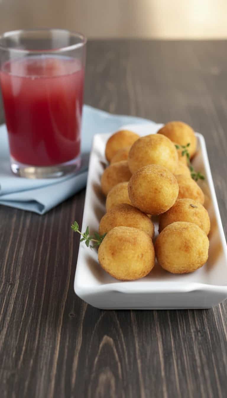 Foto deliciosa de Bolinho de Queijo com Presunto pronta para servir - Salgadinhos