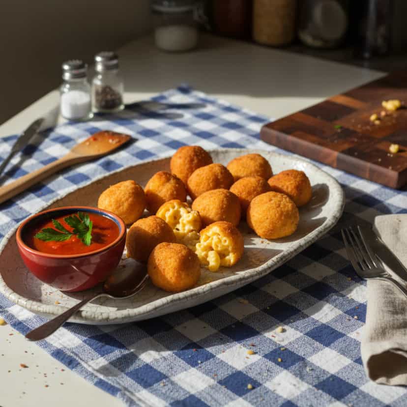 Foto deliciosa de Bolinho de Queijo com Ricota pronta para servir - Salgadinhos