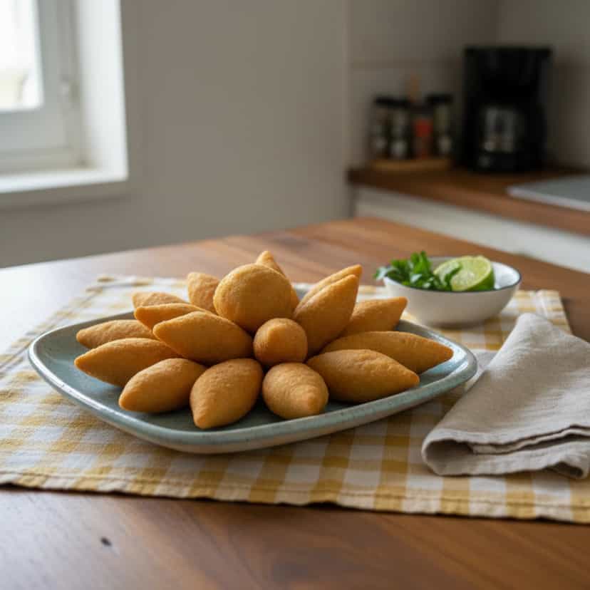 Foto deliciosa de Bolinhos Caipiras do Vale do Paraíba pronta para servir - Salgadinhos