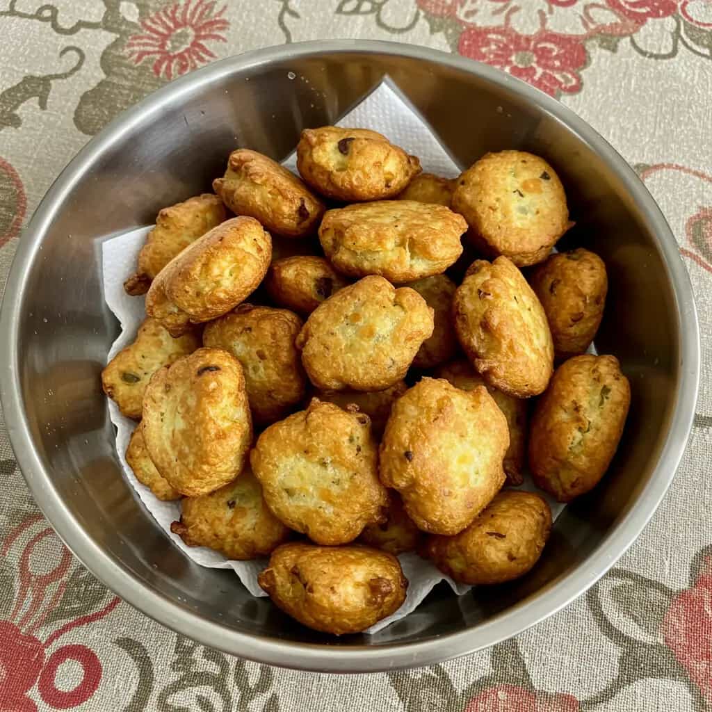 Bolinhos de Arroz com Salsicha