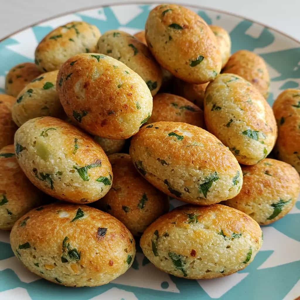 Bolinhos de Arroz Veganos na Air Fryer