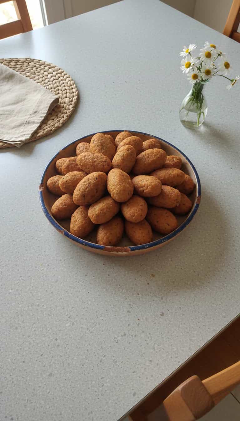 Foto deliciosa de Bolinhos de Bacalhau pronta para servir - Salgadinhos