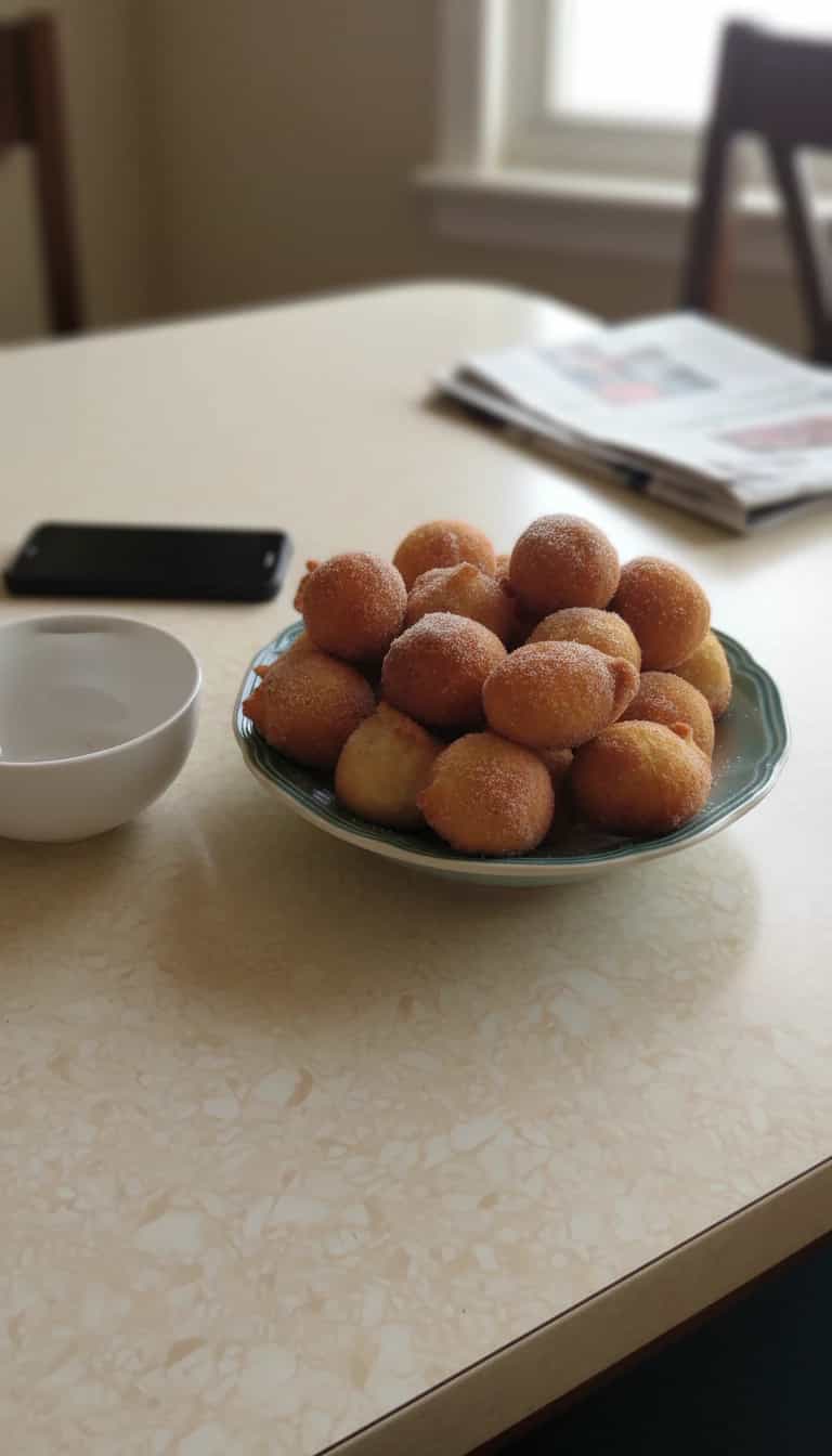 Foto deliciosa de Bolinhos de Chuva pronta para servir - Snacks Assados