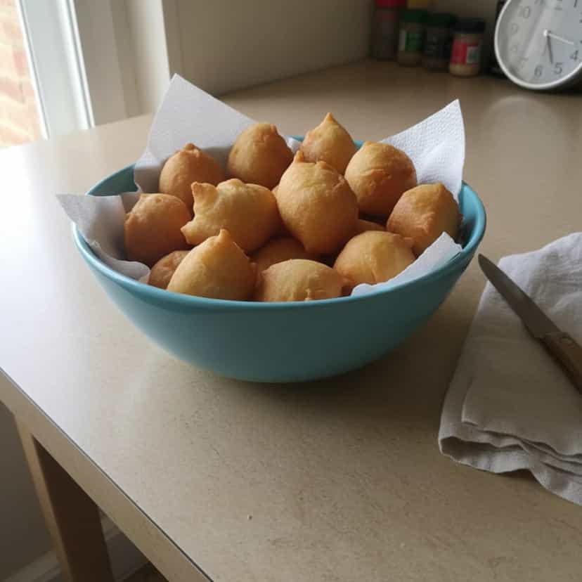 Foto deliciosa de Bolinhos de Chuva pronta para servir - Lanches de Padaria