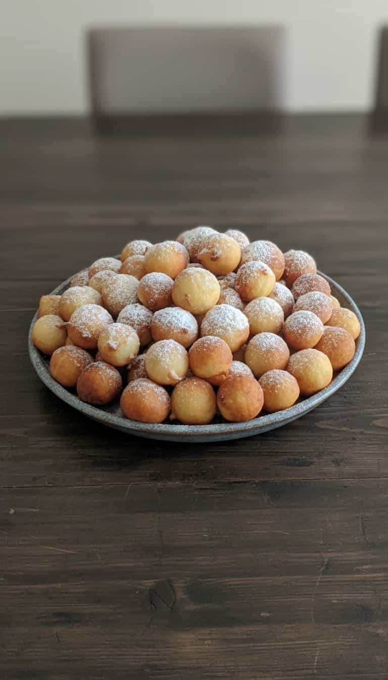 Foto deliciosa de Bolinhos de Chuva Tradicionais pronta para servir - Snacks Assados