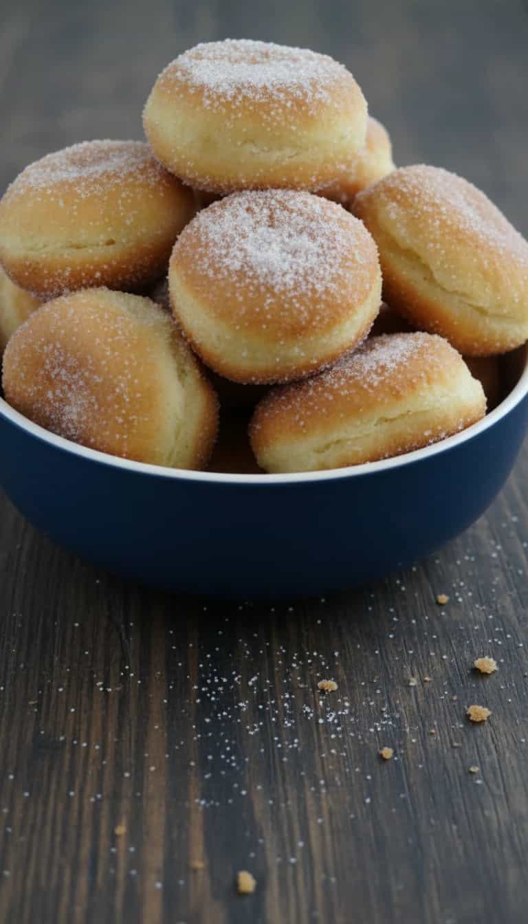 Foto deliciosa de Bolinhos de Chuva Tradicionais pronta para servir - Lanches de Padaria