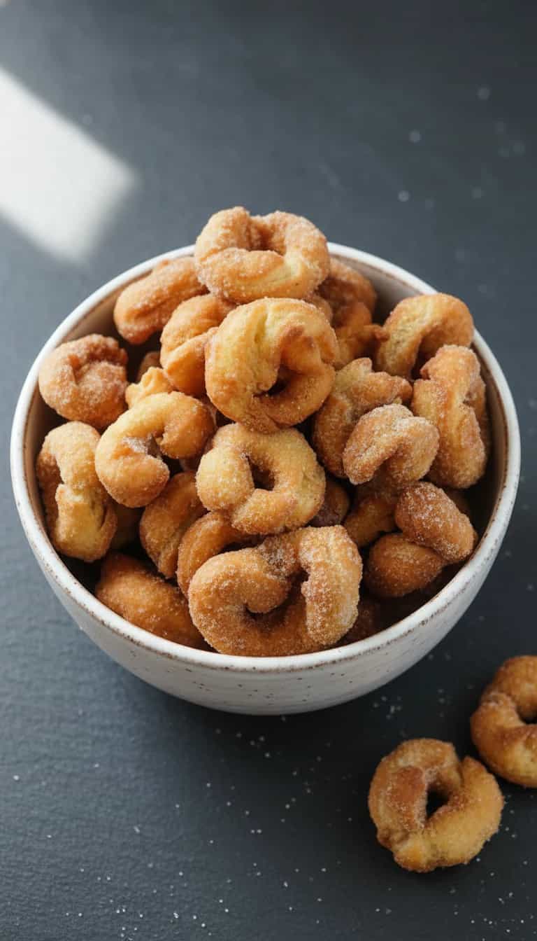Foto deliciosa de Bolinhos de Chuva Tradicionais pronta para servir - Snacks Assados