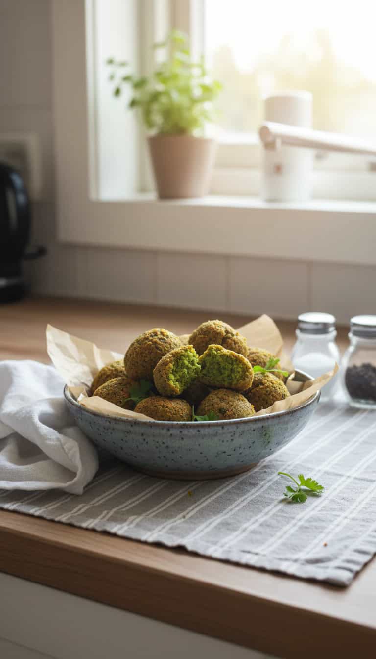 Foto deliciosa de Bolinhos de Espinafre pronta para servir - Salgadinhos
