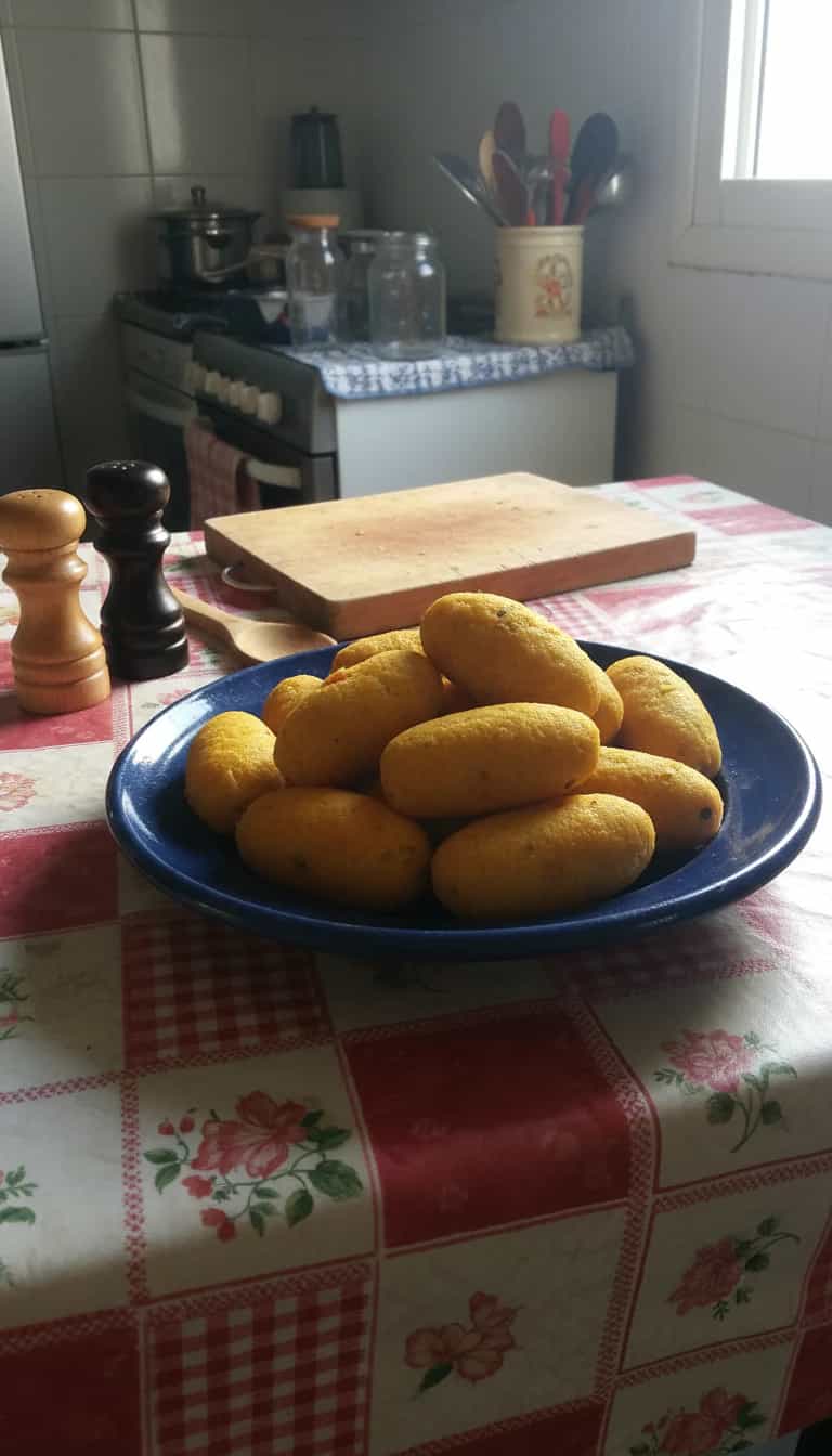 Foto deliciosa de Bolinhos de Frango com Polvilho Azedo pronta para servir - Salgadinhos