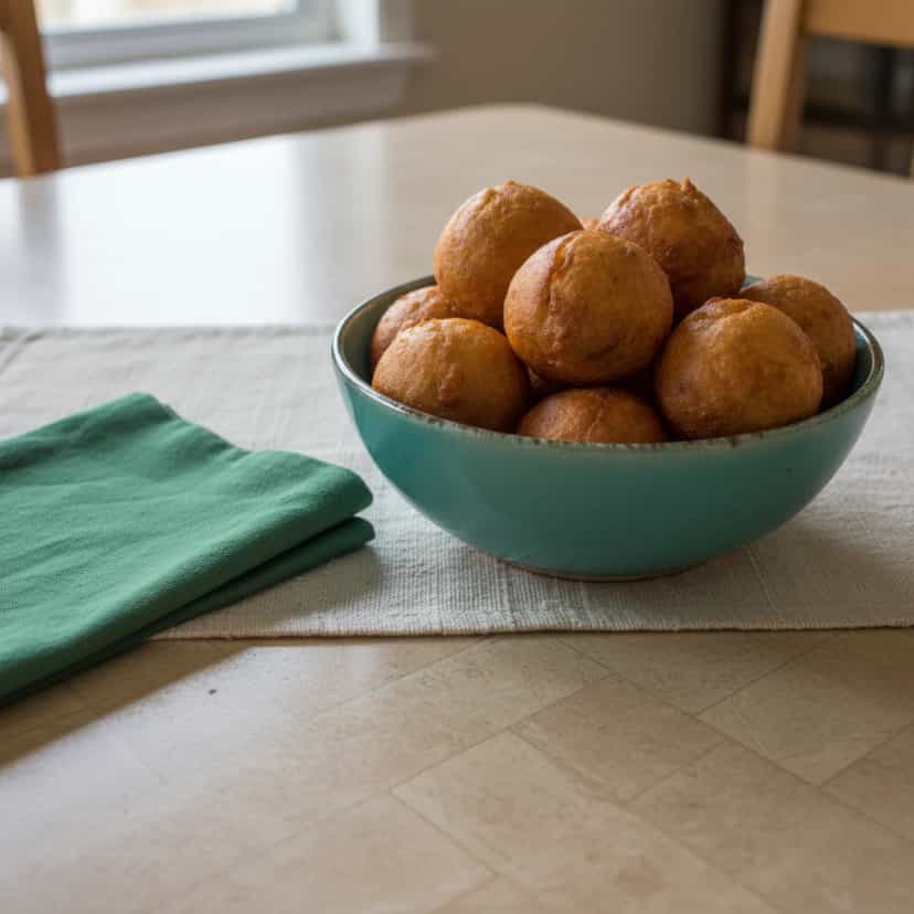 Foto deliciosa de Bolinhos de Maçã pronta para servir - Lanches de Padaria