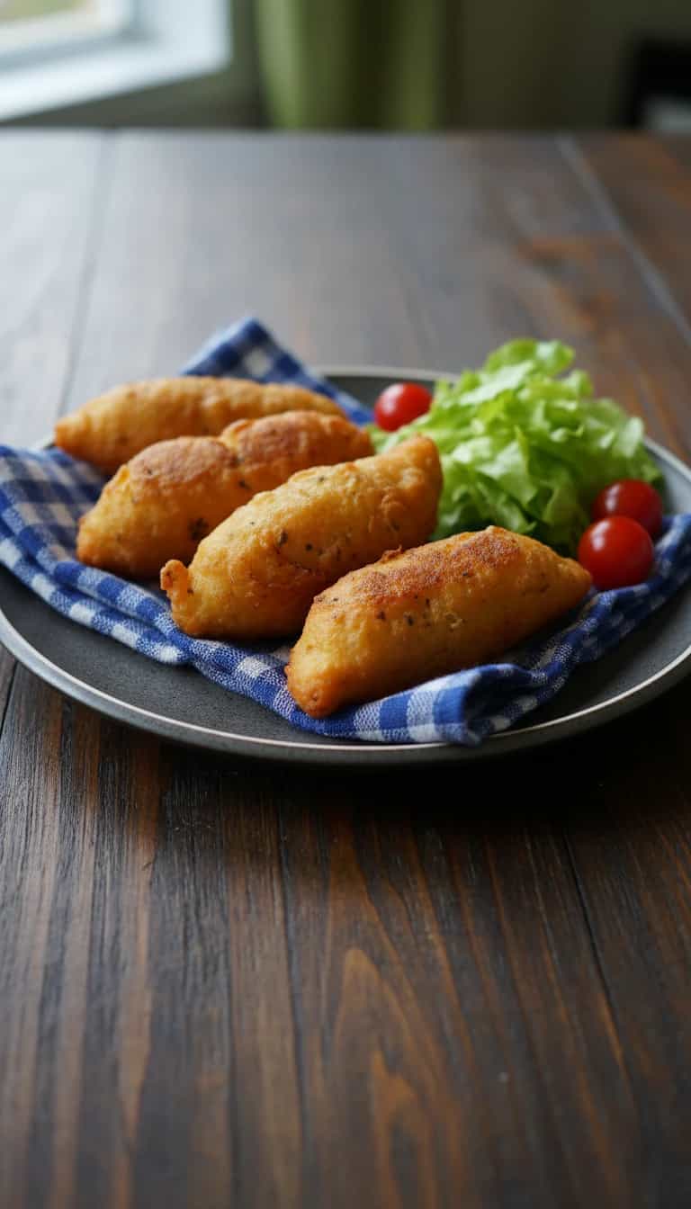 Foto deliciosa de Bolinhos de Macaxeira pronta para servir - Salgadinhos