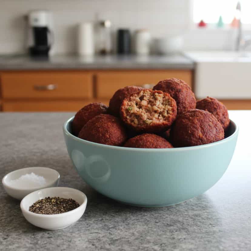 Foto deliciosa de Bolinhos de Proteína de Soja pronta para servir - Energéticos & Proteicos