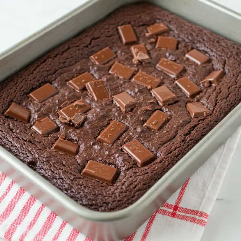 Foto deliciosa de Bolo Brownie de Chocolate pronta para servir - Brownies & Cookies