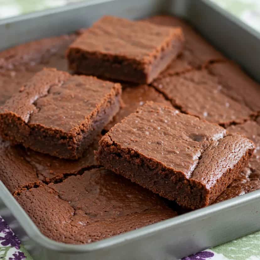 Foto deliciosa de Bolo Brownie de Chocolate pronta para servir - Brownies & Cookies
