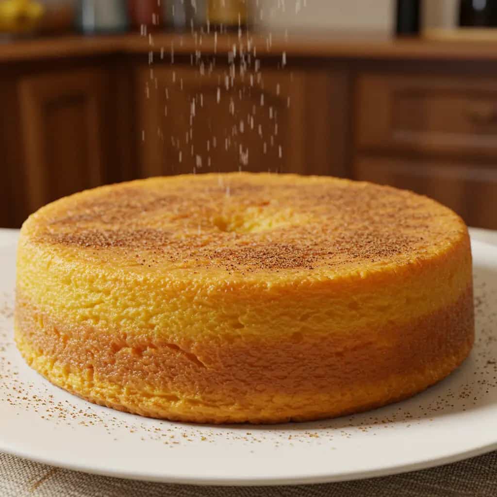 Bolo cremoso de batata doce