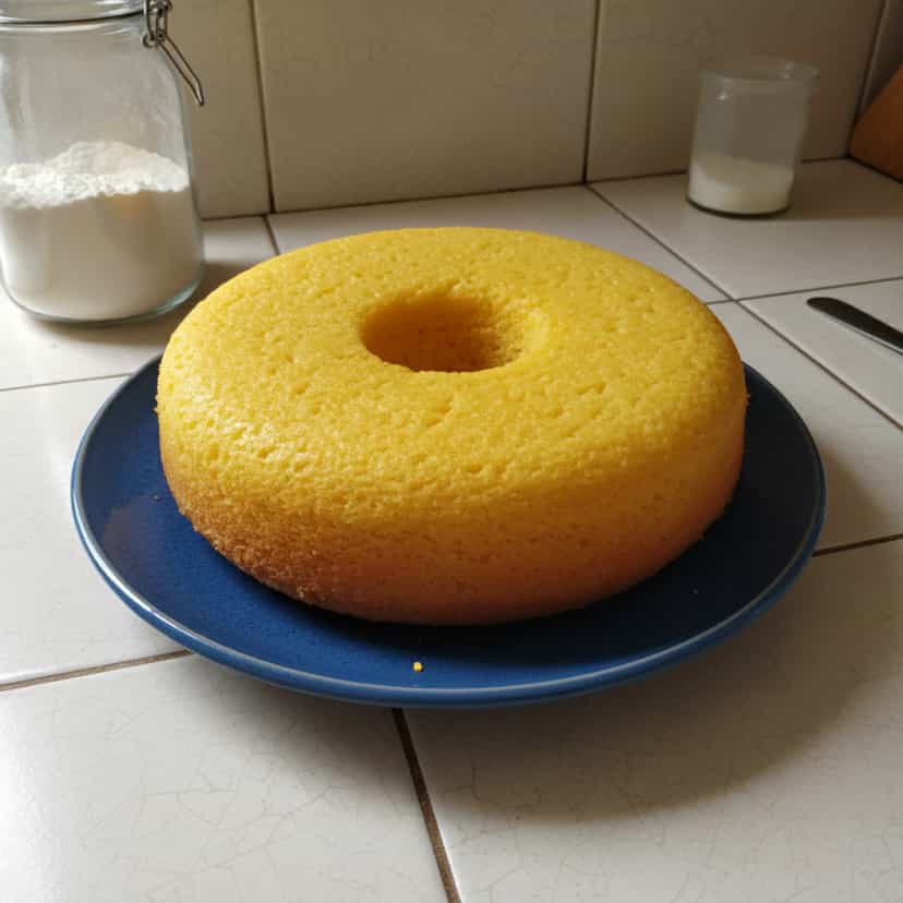 Foto deliciosa de Bolo cremoso de fubá pronta para servir - Bolos & Cupcakes