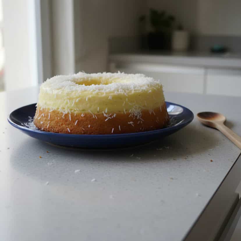 Foto deliciosa de Bolo Cremoso de Leite Condensado pronta para servir - Bolos & Cupcakes