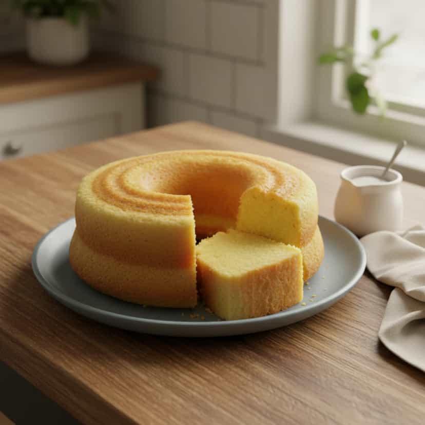 Foto deliciosa de Bolo Cremoso de Milho pronta para servir - Bolos & Cupcakes