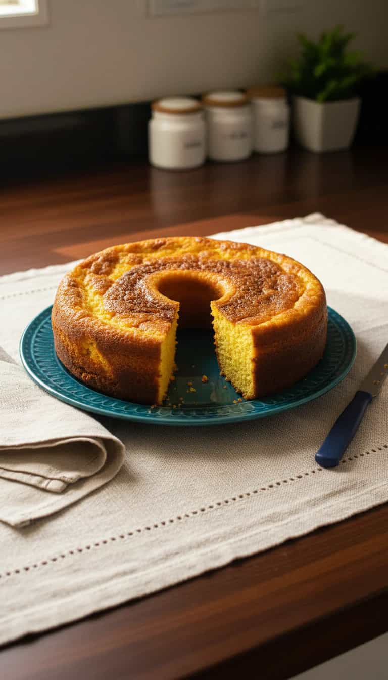 Foto deliciosa de Bolo Cremoso de Milho (como Pudim) pronta para servir - Pudins & Cremes