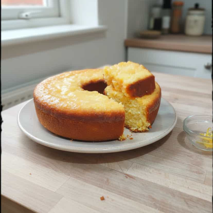 Foto deliciosa de Bolo Cremoso de Milho e Coco pronta para servir - Bolos & Cupcakes